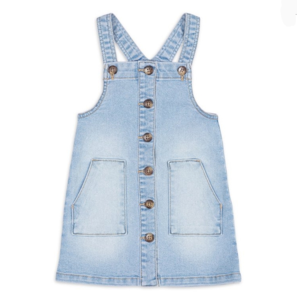 NWT Girls Denim Overall Jumper